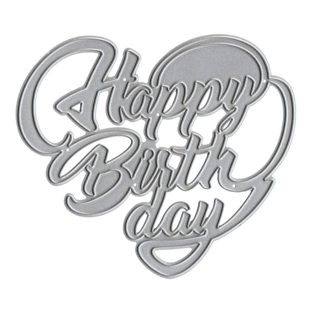 Amazon.co.jp: Happy Birthday ラブハート メタルカッティング