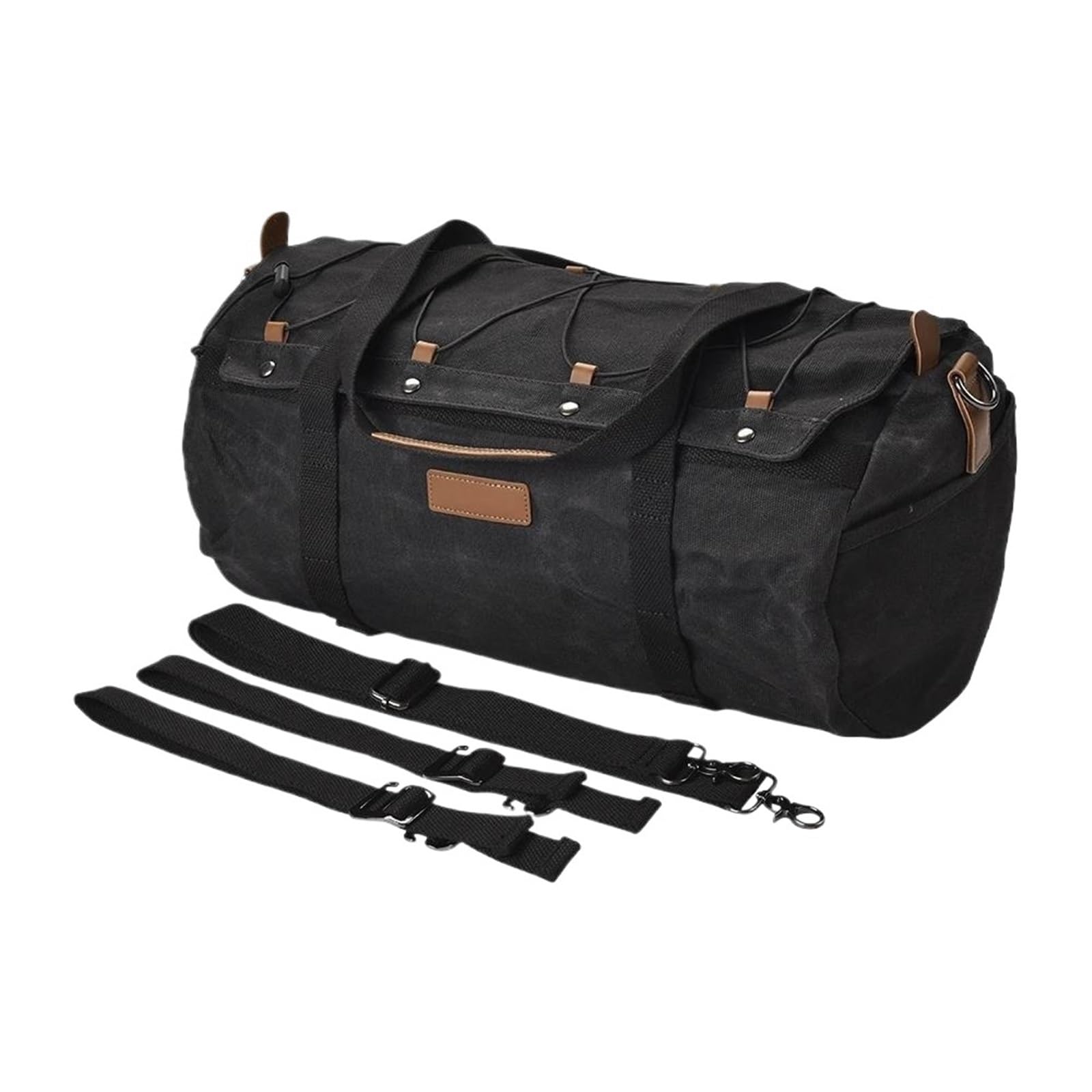 Moto Selle Bagagli Portabagagli Borsa Da Viaggio Portaoggetti Per Moto,(Black)