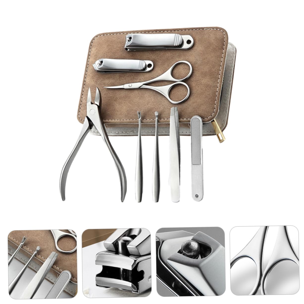 Set de Manicura de Acero Inoxidable 8 Piezas para Uñas