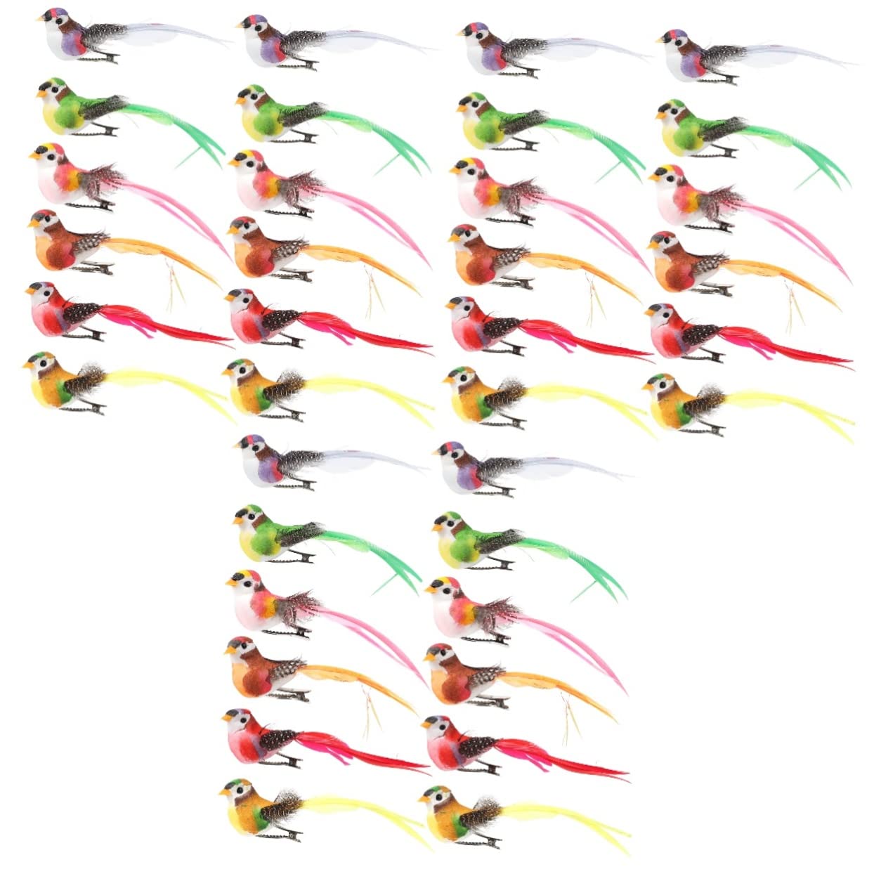 MAGICLULU 3 Set Schiuma Di Simulazione Animali Di Schiuma Artificiale Decorazioni Di Uccelli Ornamento Di Uccelli Artificiale Adorabile Artigianato 12 Pezzi * 3