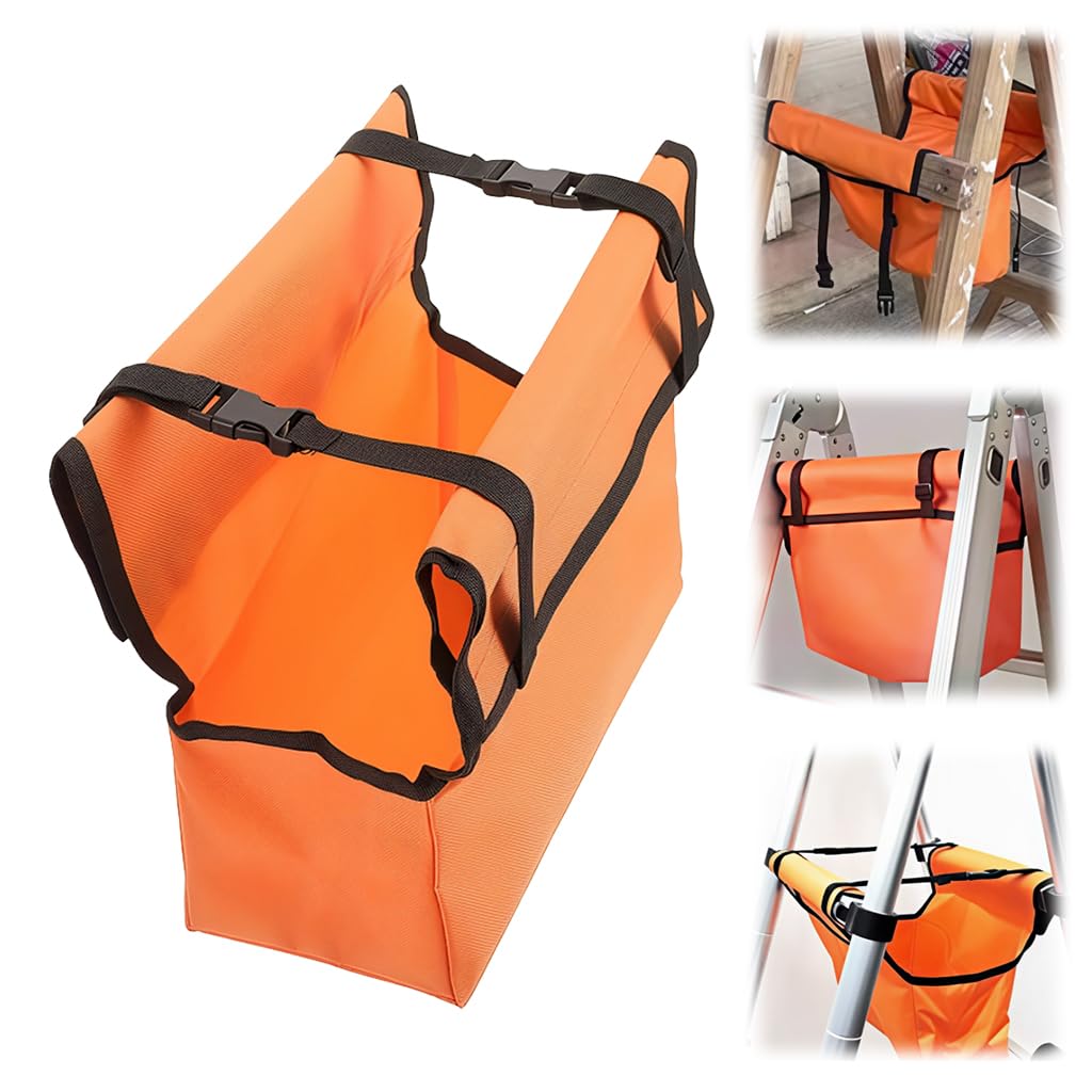 Serplex® Ladder Tool Bag, Oxford Cloth Waterproof Tool Accessories Bag, Hook and Loop Closure with Quick Release Buckle Handle, Tool Organizer for Telescopic & A-Frame Ladders, 30x15.5x13cm-image-16