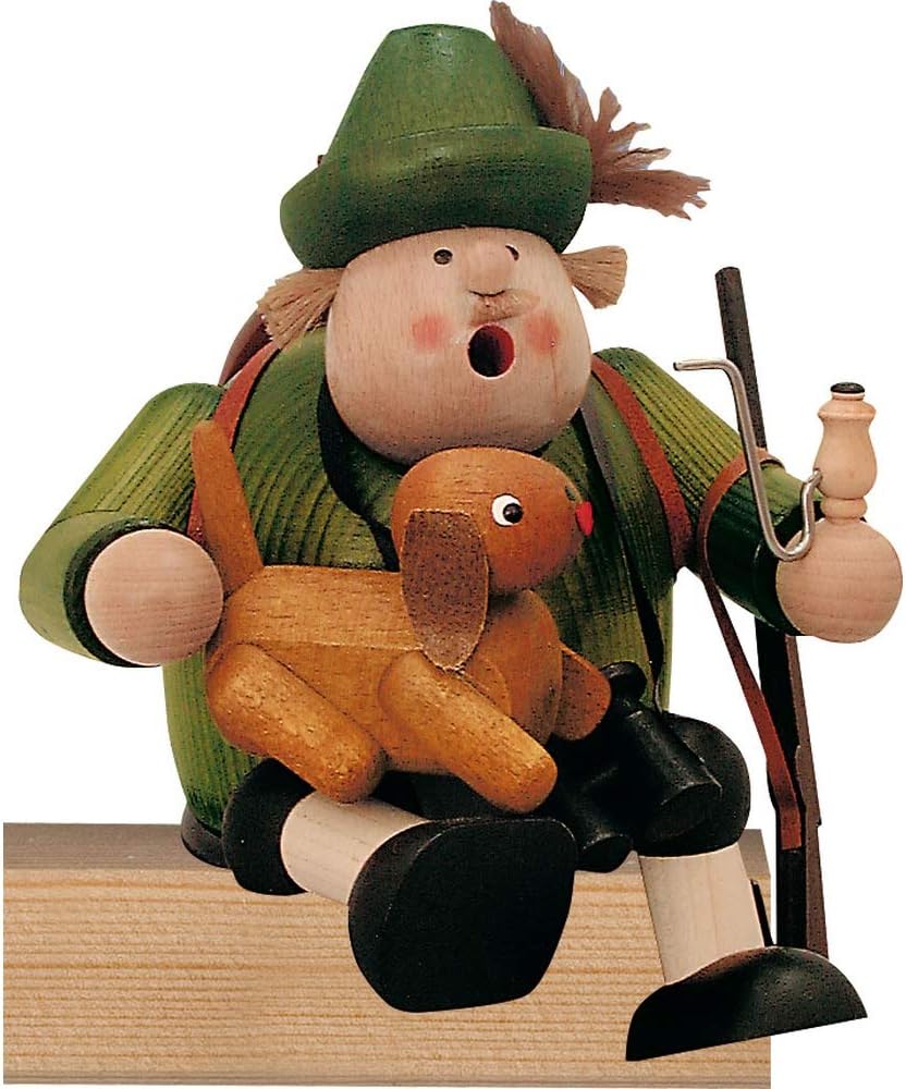Smoking Man Figurine, Forester, 17 cm, Wood Multicolour, One Size