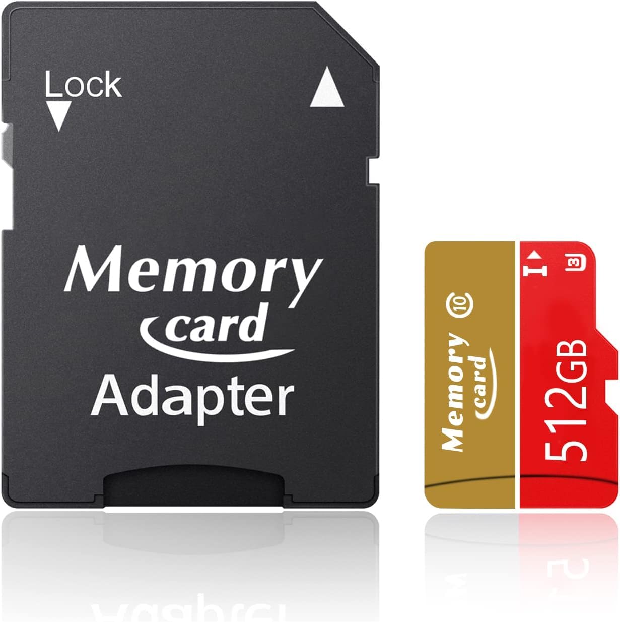 Tarjeta de memoria micro de 512 GB Clase 10 U1, memoria flash de alta velocidad para cámara, teléfono, tableta, PC, con adaptador