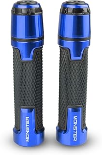 Manubrio moto generale e tappo terminale del manubrio per Monster 400 620 695 696 796 797 821 821 Stealth 1100 1200 1200S (Blu)