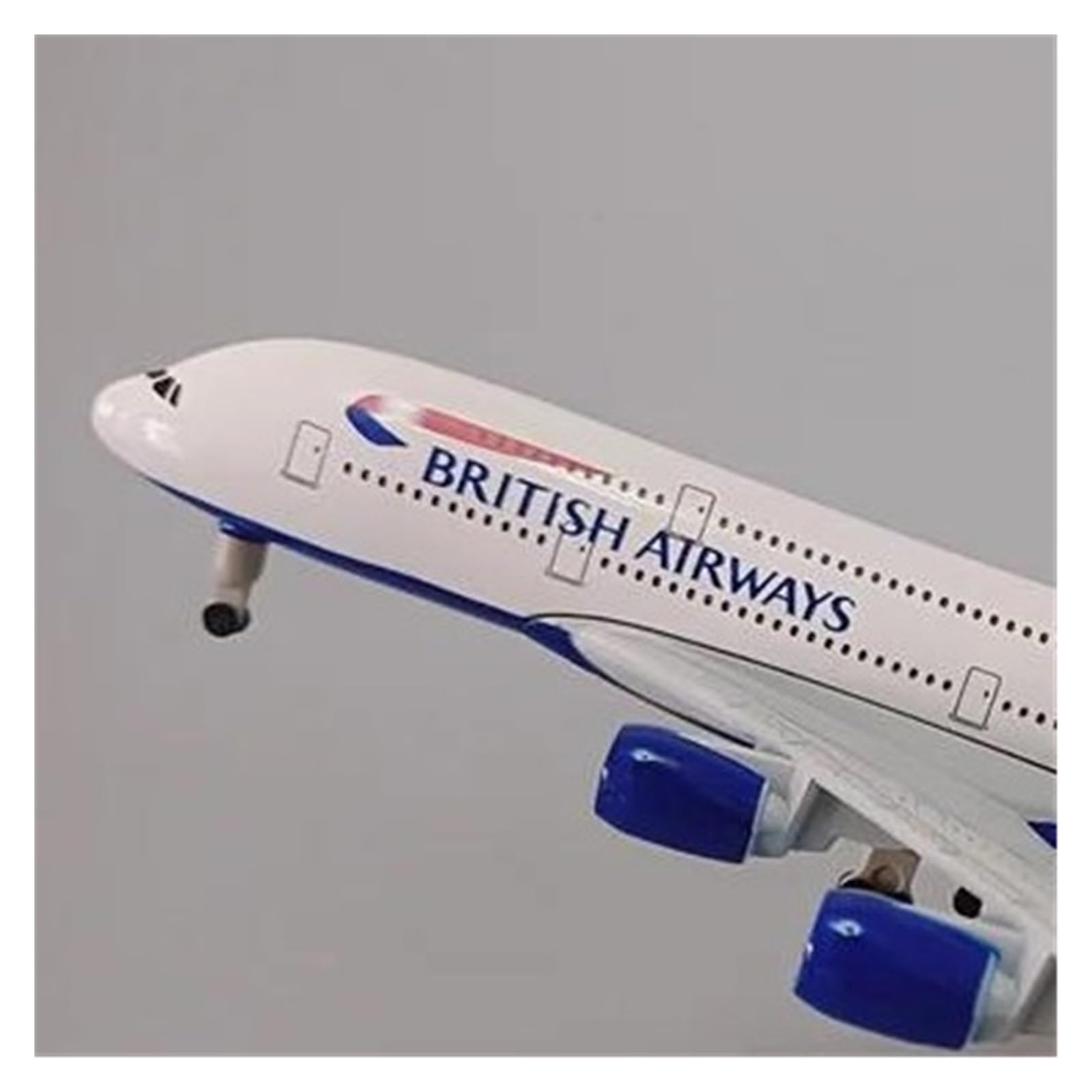 Kit Modello Di Aereo Pressofuso Da 20 Cm Per British Airways Airbus 380 A380 Per Regalo Collezione Appassionati Aviazione Modello di Aereo in lega