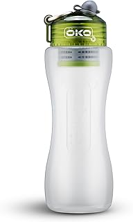 ÖKO - Advanced Trinkflasche mit Filter aus NASA-Technologie, gefiltertes Wasser für Reisen/Outdoor und Zuhause, Wasserfilterflasche für schädliche Verunreinigungen (1L, Moos)