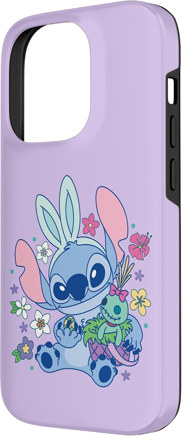 Disney Lilo & Stitch Cute Easter Bunny Stitch and Scrump Case for iPhone 14 Pro