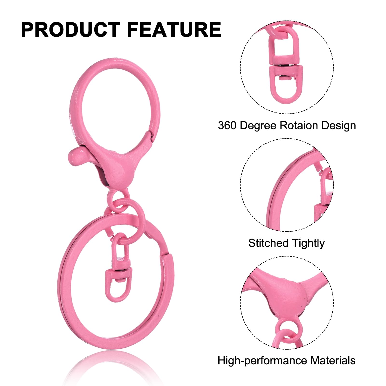 uxcell Lobster Claw Clasps Keychain - Image 3