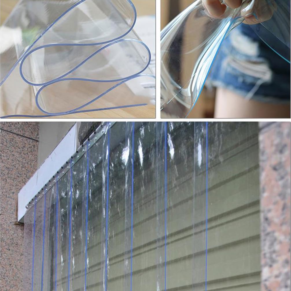 Tenda A Strisce In PVC Per Congelatori E Celle Frigo, 1.5mm Spessore, Trasparente - Larghezza 0.75-3m, Lunghezza 1.5-3m - Foto 12