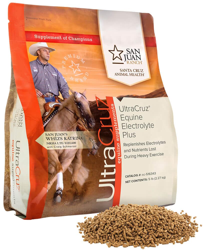 UltraCruz® Integratore equino di elettroliti Plus per cavalli, 5 libbre