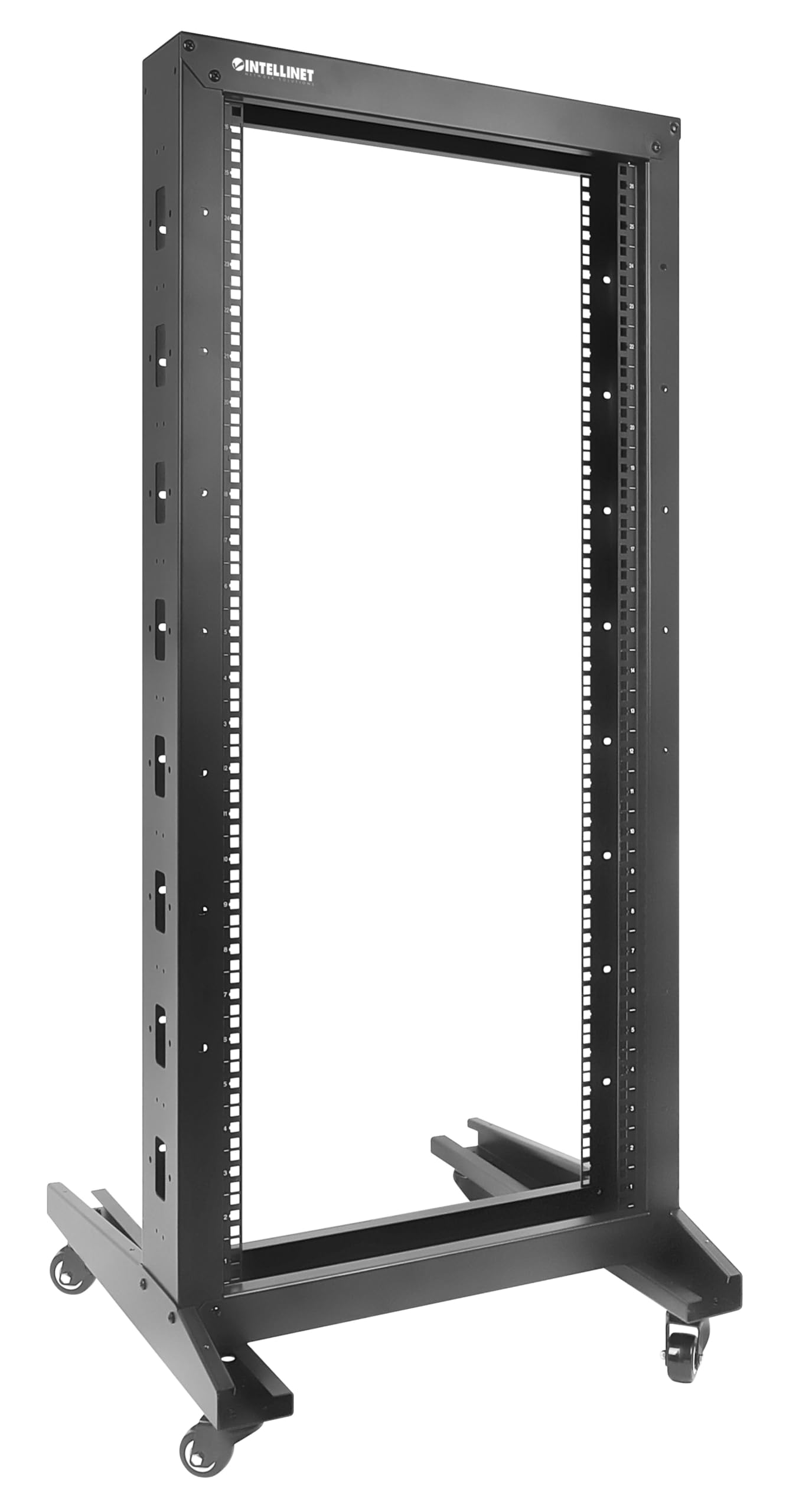Intellinet 716444 Open Frame Rack 19" 26U 2 Montanti Nero
