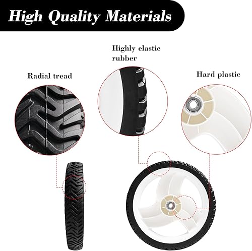 Miniatura 4 de Cluparis 105-1816 - Rueda trasera para cortacésped Toro 205-268 20012 20016 20019 PK2