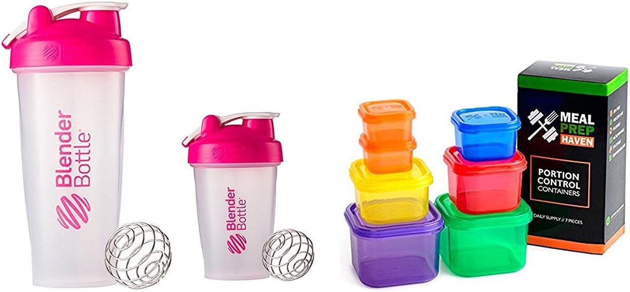 BlenderBottle and Meal Prep Haven Portion Control