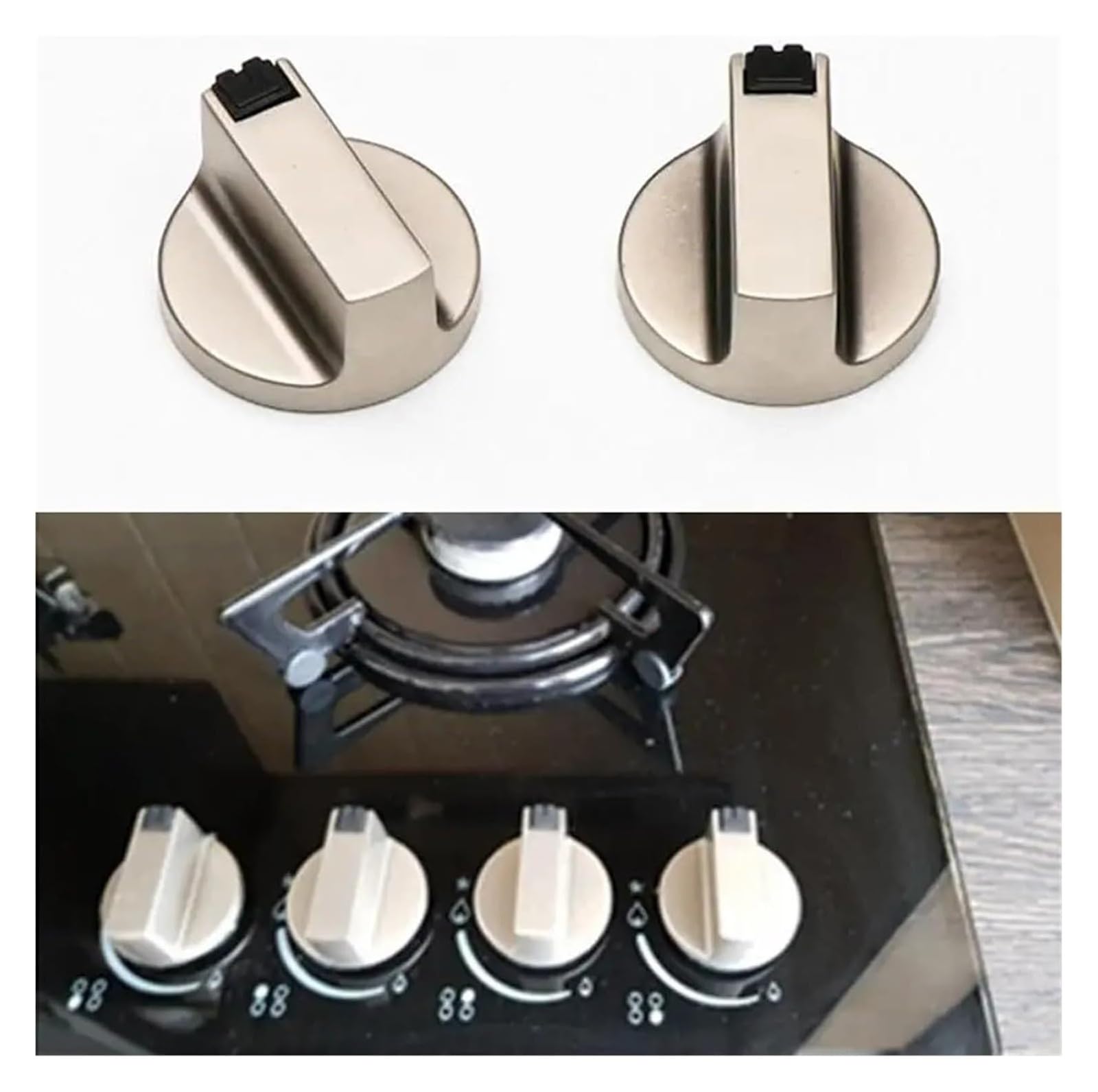 Metal Rotary Switch Knob 6mm/8mm Replacement Part