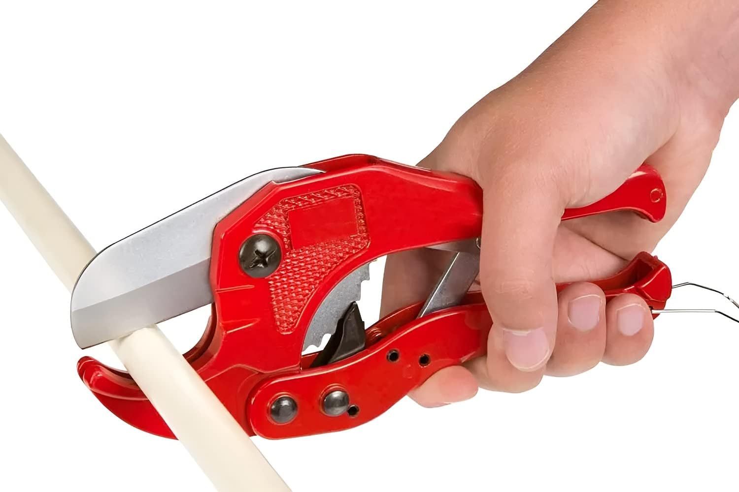 Oblivion PVC Pipe Cutter | Plastic Pipe and Tubing Cutter Tool | Cutter for PVC | PVC Plastic Cutters | PPR PVC Plastic Pipe Cutter | Tube Cutter | Power & Hand Tool | Cable Cutter (Red)