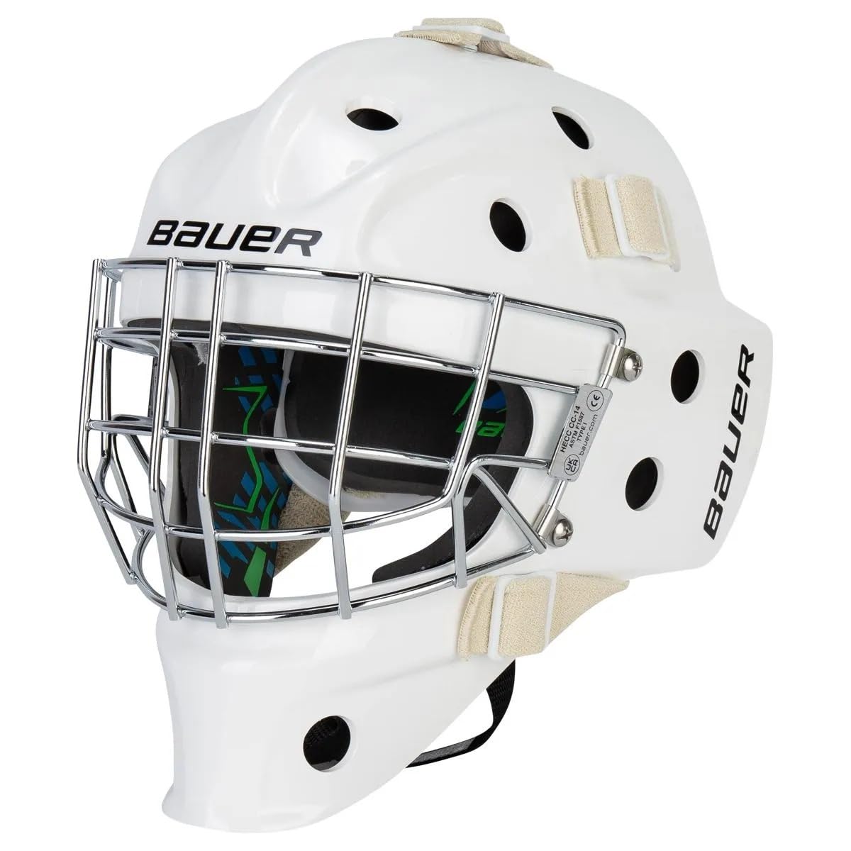 Bauer Perfil 930 Guardameta Máscara Juvenil - Blanco
