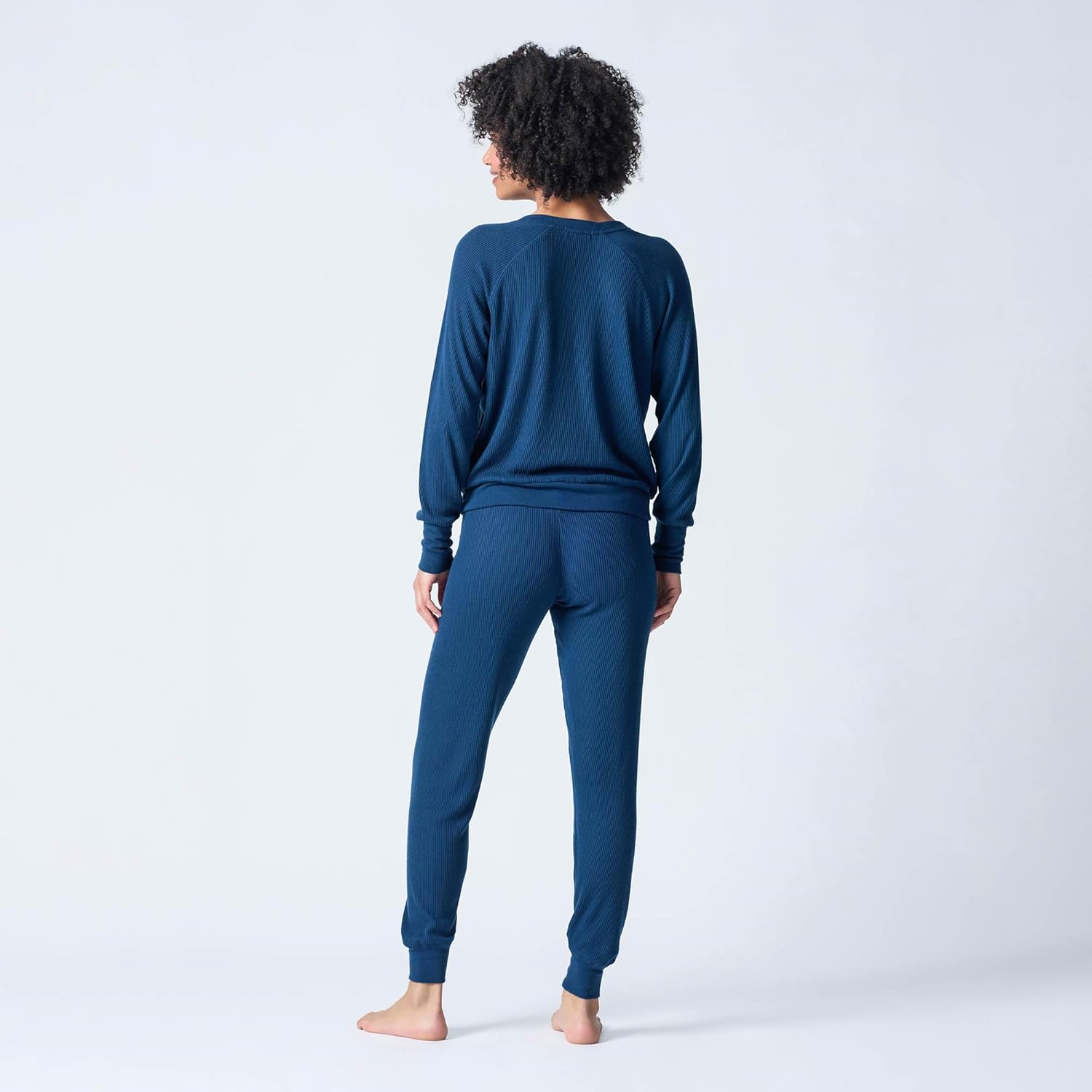 PJ Salvage Womens Textured Essentials Soft Knit Pajama Pant Bottom - Image 3