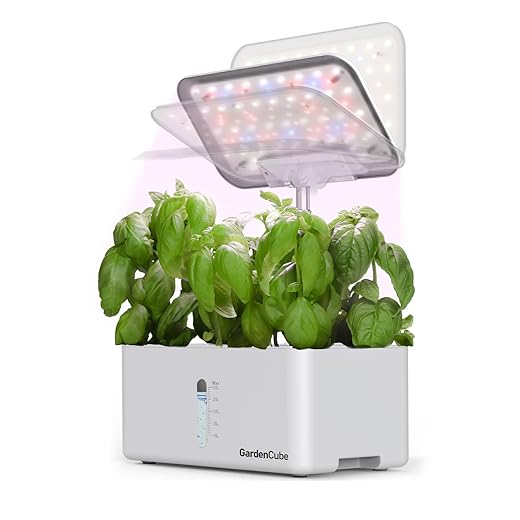 Hydroponics Growing System Kit: 8 Pods Indoor Herb Garden with LED Grow Light Quiet Smart Pump Automatic Timer Plants Germination Kit Height Adjustable - Gardening Gifts for Women Men