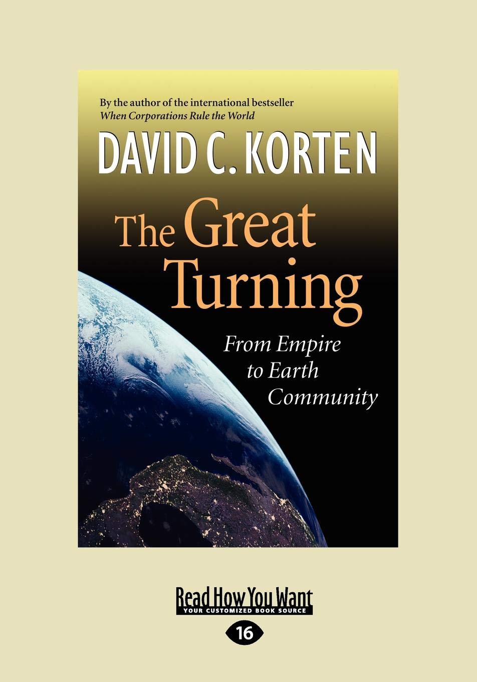The Great Turning: From Empire to Earth Community