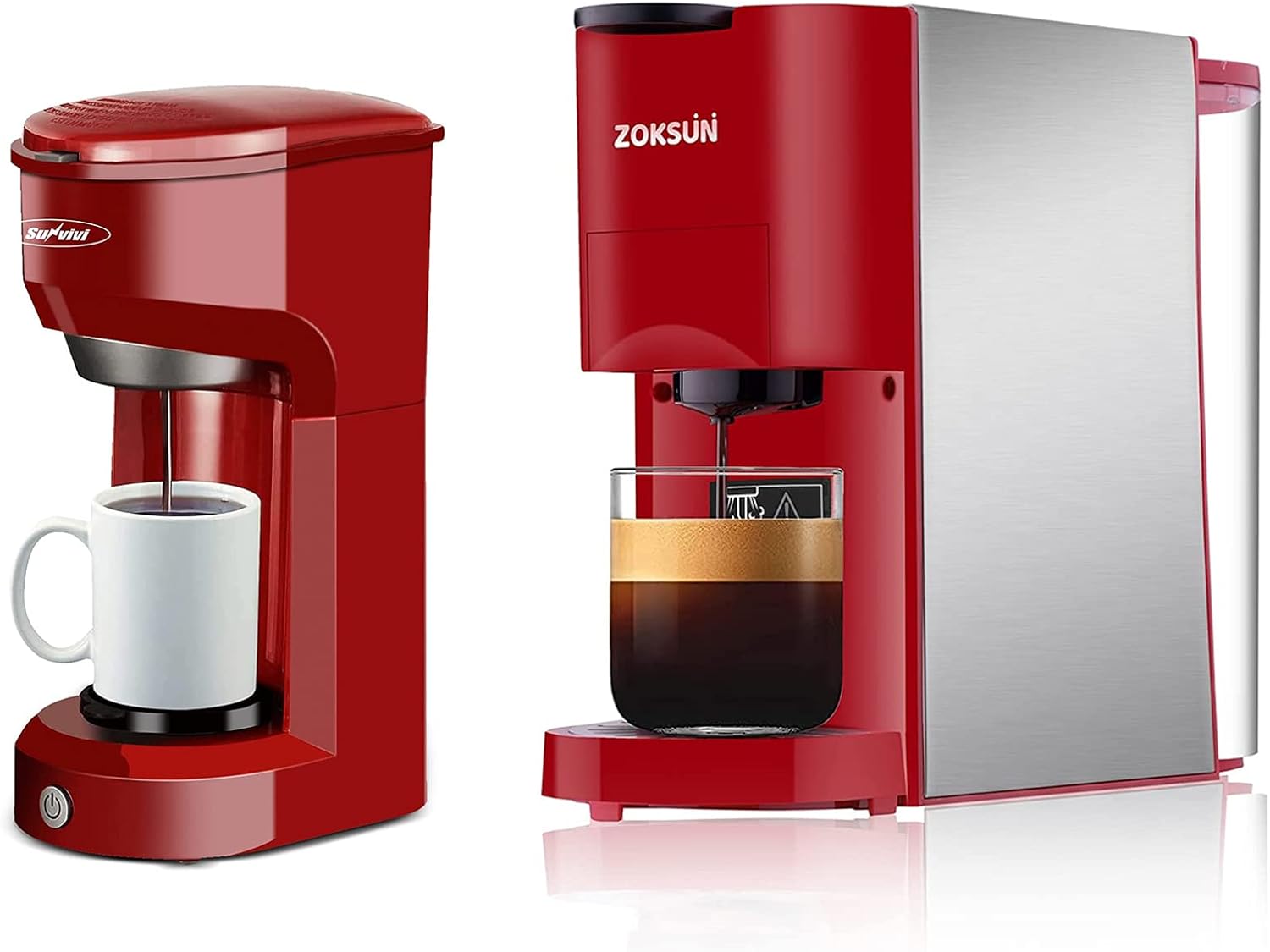 Single Serve Coffee Maker + Capsule Espresso Machine Home & Kitchen
