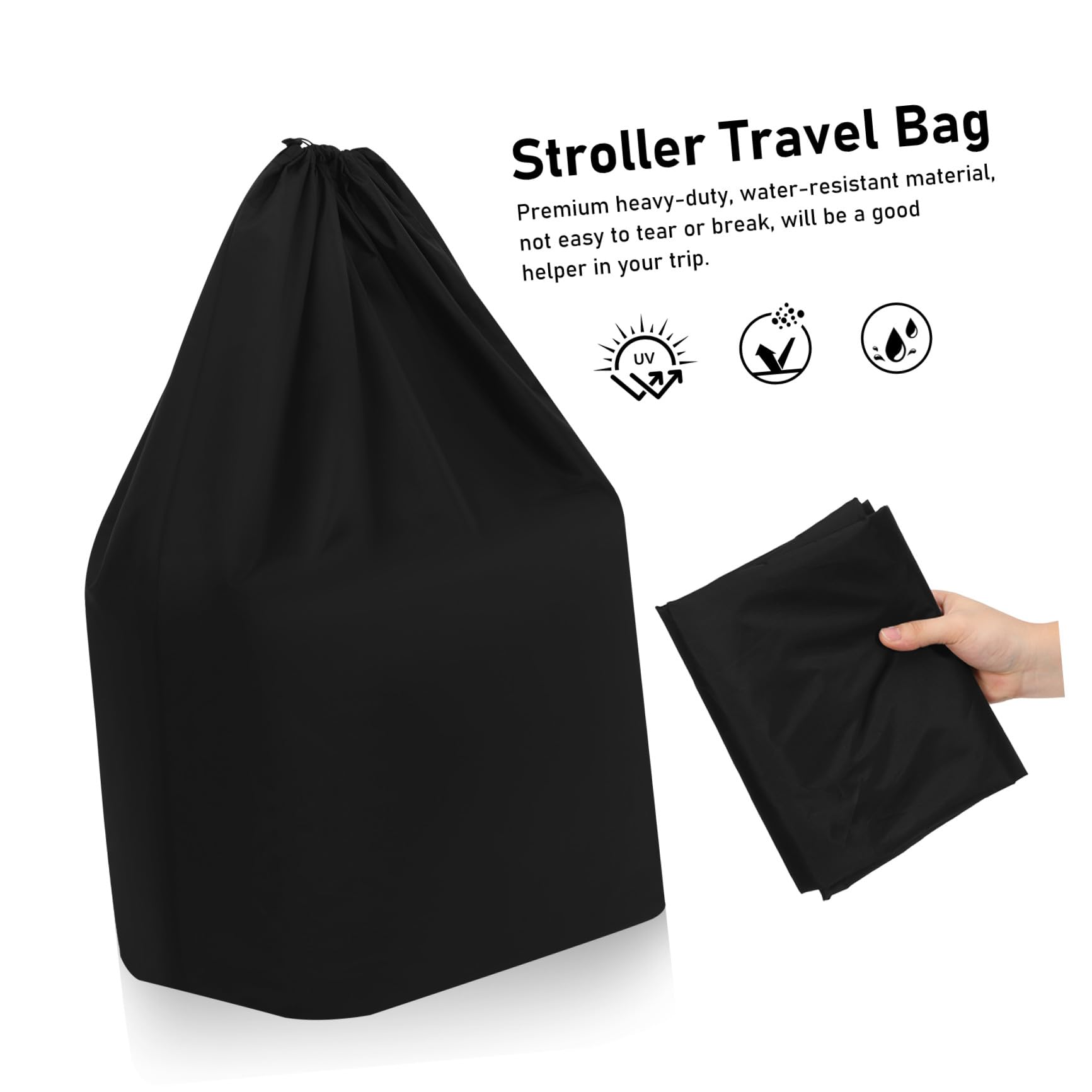 Borsa Per Passeggino Da Aereo Doppi Spallacci, Nylon Resistente e Antistrappo, Per Viaggio e Controllo Rapido Al Gate, Custodia Da Viaggio Pratica Per Genitori in Movimento