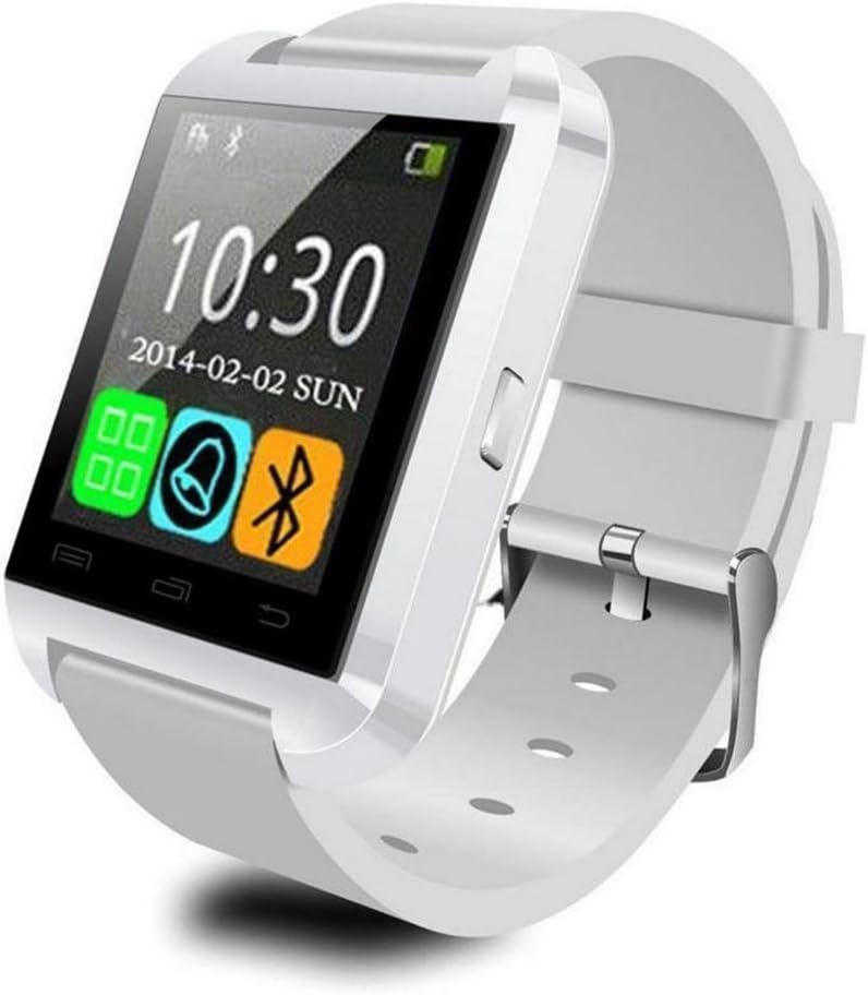 Eeoo White Bluetooth 4.0 Smart Watch WristWatch Fit for Smartphones Android Samsung Sony Blackberry Andriod Phone