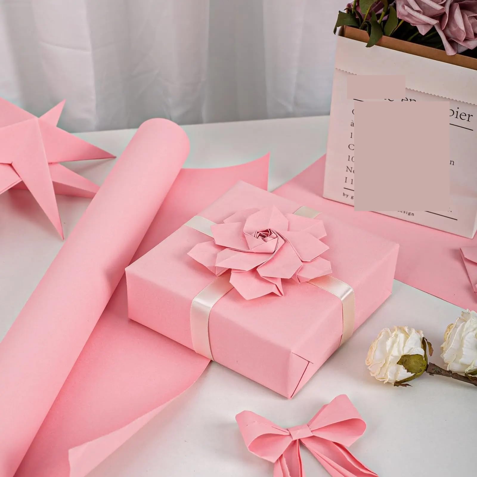 Present Paper Roll Mehrzweck-Geschenkpapier für Valentinstag, Hochzeit