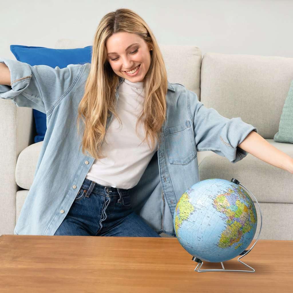 Ravensburger 3D Puzzle 11159 - Puzzle-Ball Globus in Deutscher Sprache - 540 Teile - Puzzleball Globus für Erwachsene und Kinder ab 10 Jahren