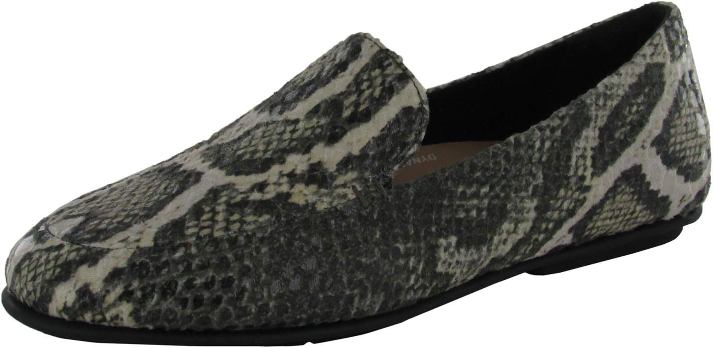 FitFlop Womens Lena Snake Print Loafer Shoes, Black Snake, US 5