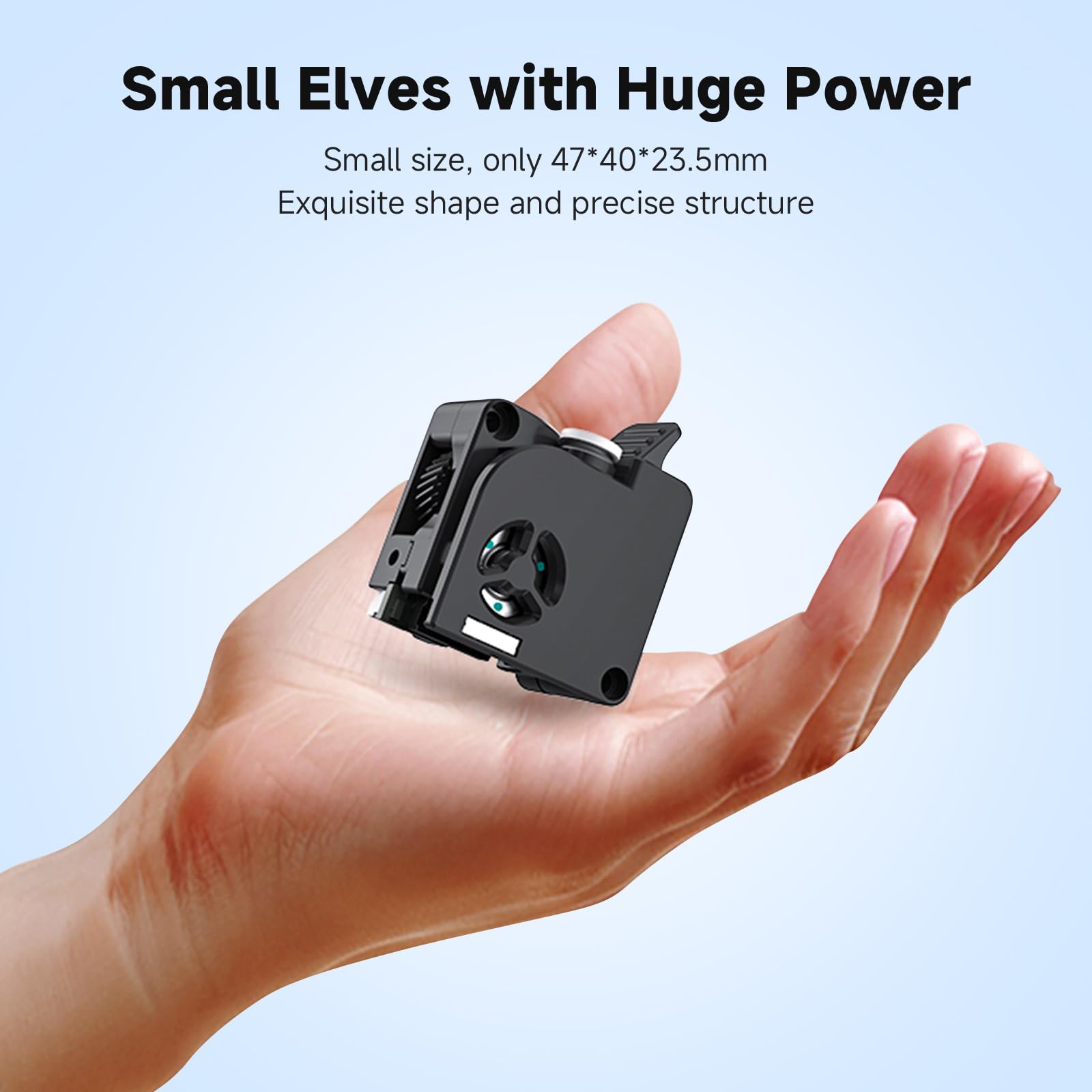 Creality Kit de extrusión K2 Plus, kit oficial de extrusión directa, transmisión de doble engranaje, relación 6.25:1, fuerza 80N, sensor de rotura de filamento integrado para impresora 3D Creality K2