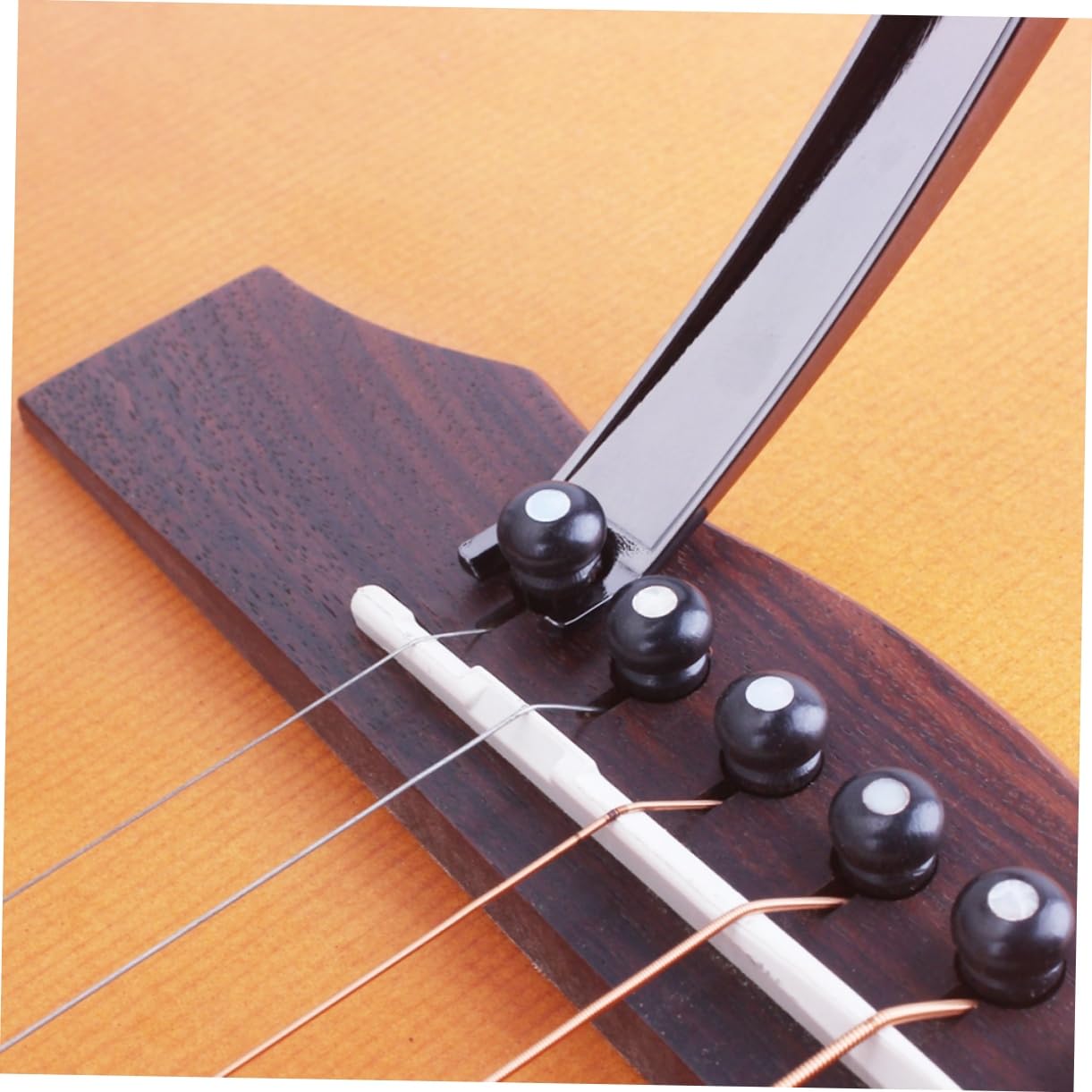TOYANDONA 3pezzi Capotasto Chitarra Elettrica e Acustica Con Accordatore Clip Strumento Per Chitarra Ukulele Banjo e Mandolino Nero Opaco