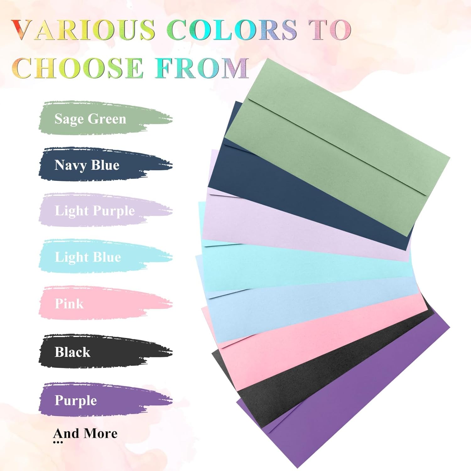 200 Pack Kraft #10 Business Envelopes, Standard Envelopes Self Seal, 4 1/8 x 9 1/2 Inch Letter Size Business Mailing Envelopes for Checks Invoices Statements Baby Shower Wedding Birthday