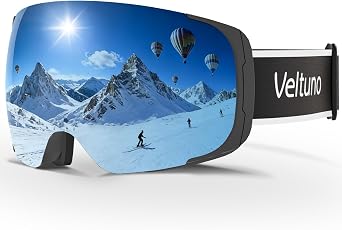 Ski Goggles for Men Women Adult & Youth, OTG Snowboard Goggles Anti Fog, Snow Goggles UV Protection Wide Vision