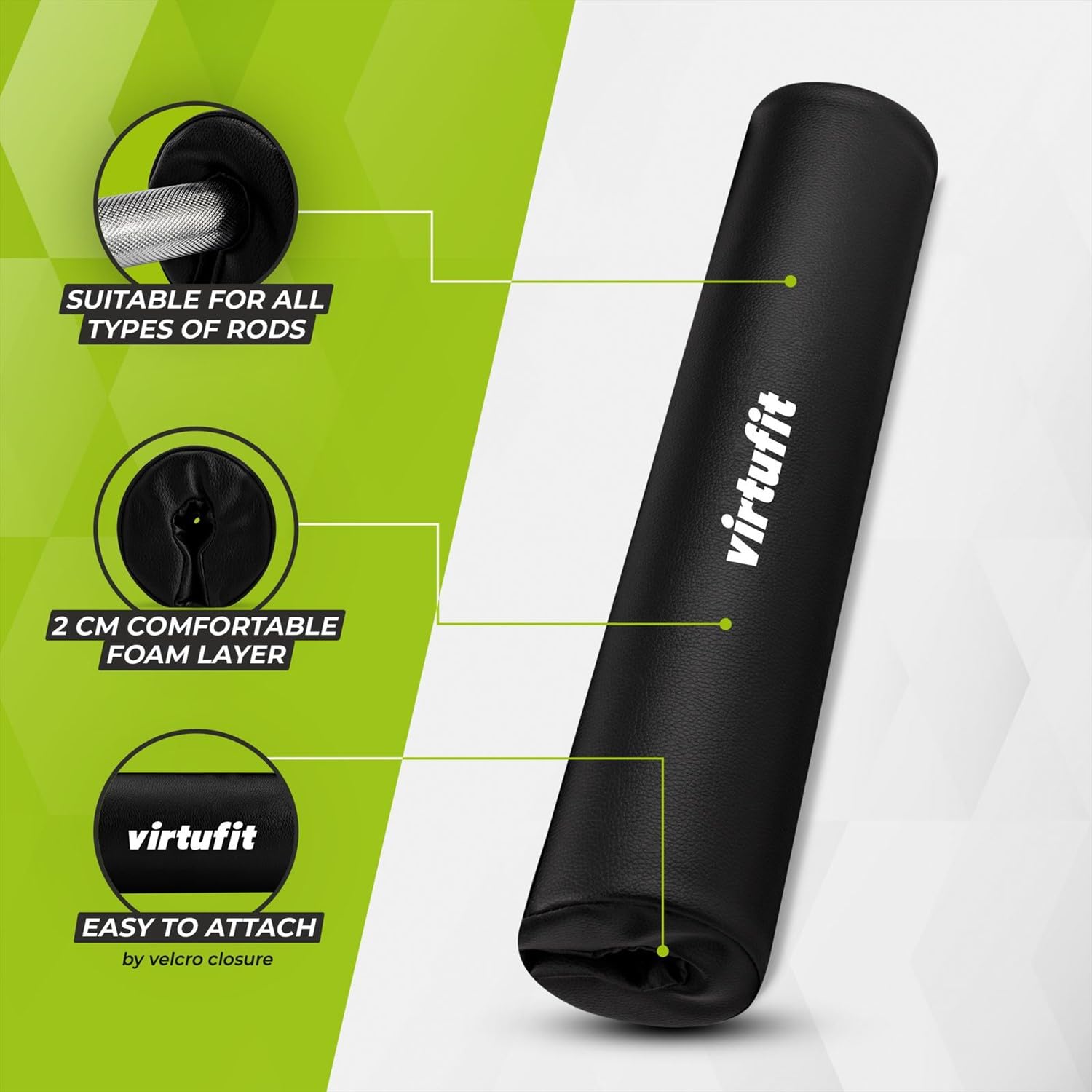 VirtuFit Bar Pad Pro – luksusowa ochrona szyi do sztangi