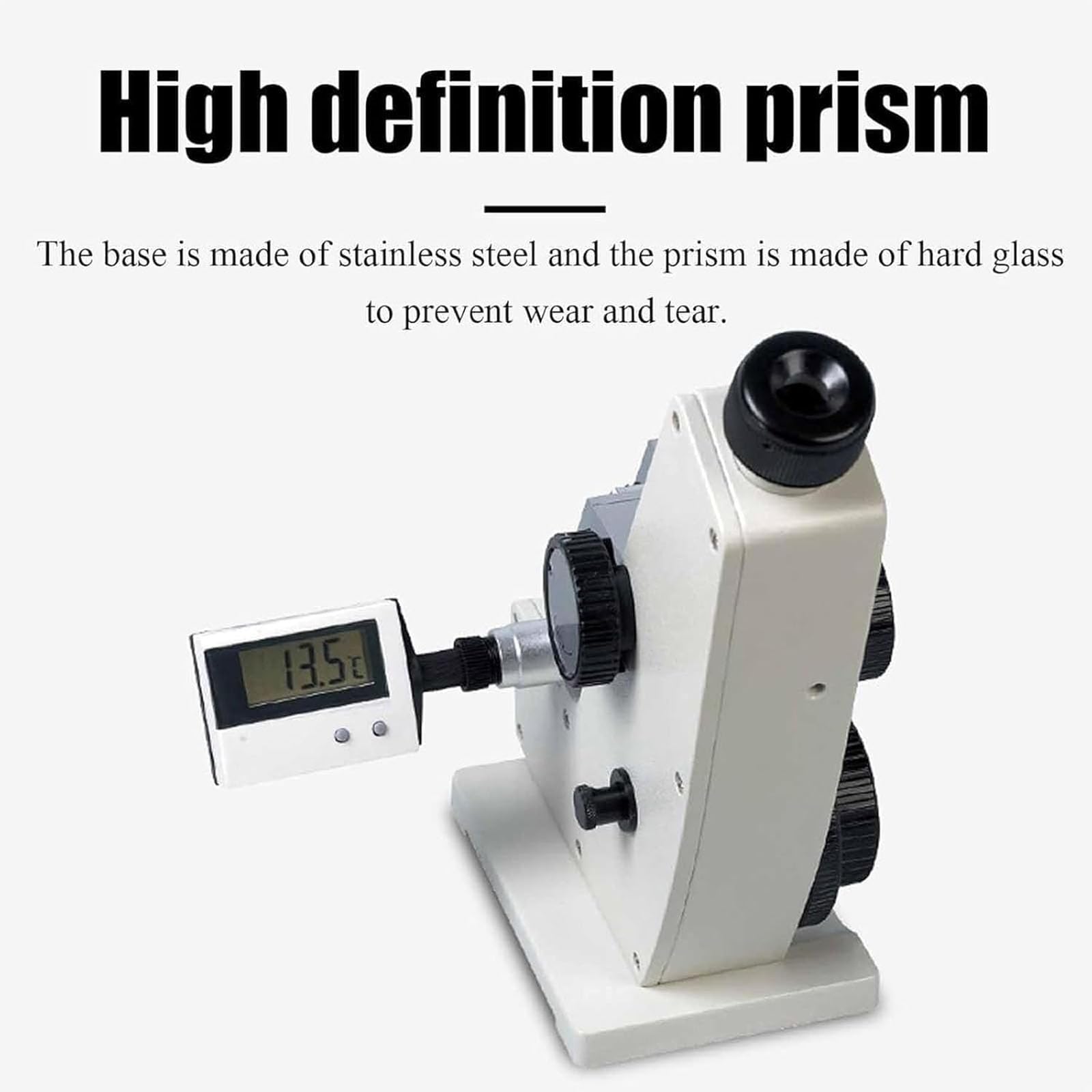 Digitales Refraktometer für Zucker-, Getränke- und Erdölprüfung, 1.3000-1.7000 nD, 0-95% Brix-Bereich, ±0,0002 Genauigkeit, Labor-Optisches Instrument