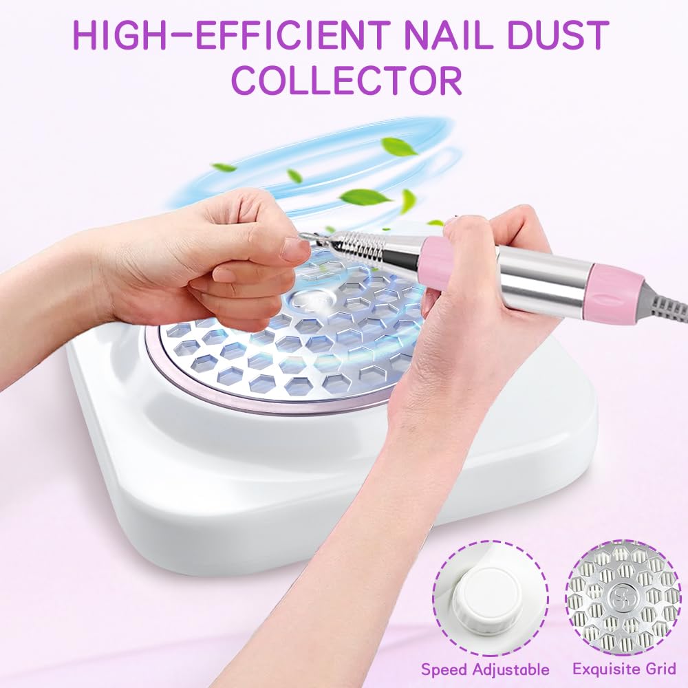 CoFashion Electric Nail Dust Collector Vacuum for Manicure