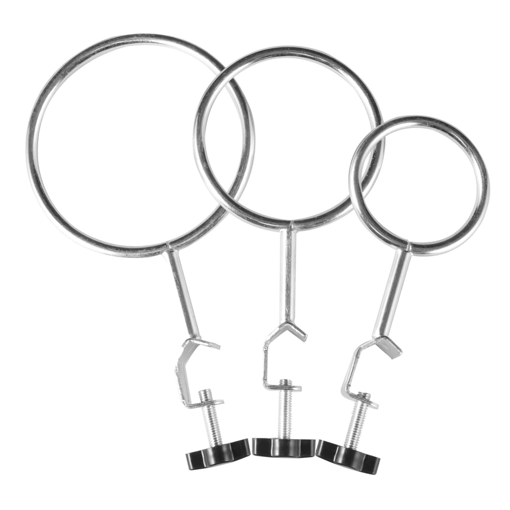 Gatuida 12pièces Support De Laboratoire Avec Pinces à Anneau Matériel De Chimie De Supports Pour Expériences Scientifiques Compris Moyen Et Anneau