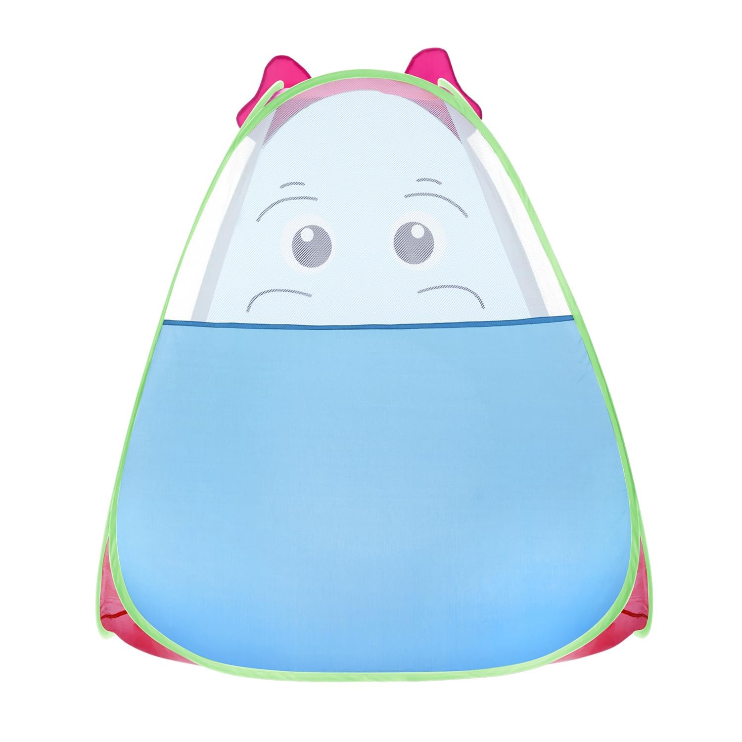 Amazon Brand - Jam & Honey 2 in 1 Elephant Tent for Kids | Pop-Up and Play | Tent with Tunnel, Blue 4