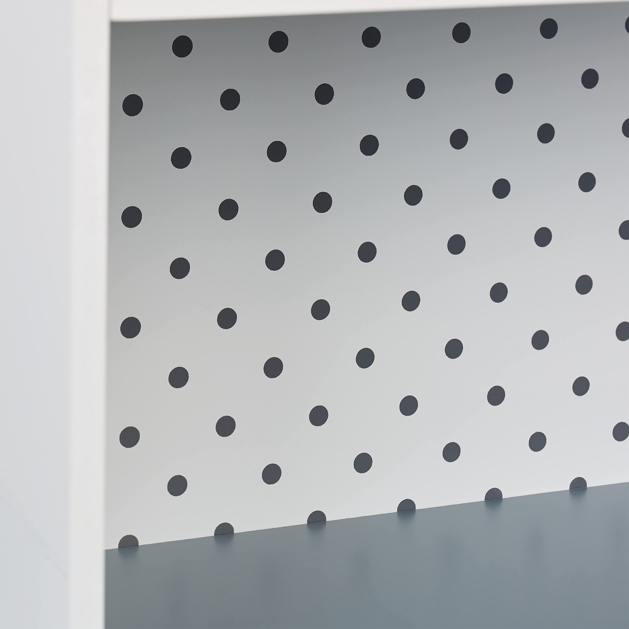 Relaxdays Estantería Infantil 90x60x30 cm, Organizador Juguetes con 4 Baldas Abiertas, Niñas y Niños, Blanco y Gris