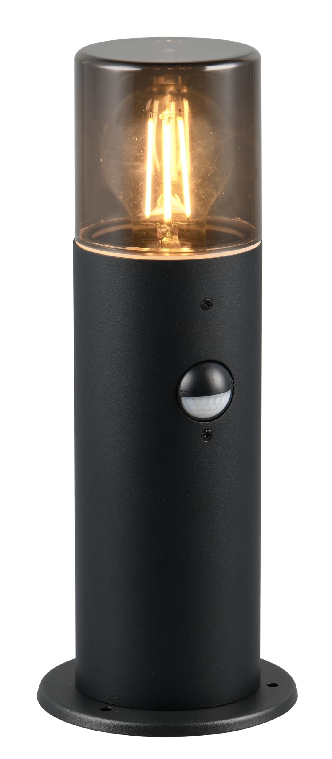 Trio Leuchten Matt Black Trio 522260132 Hoosic Bollard Light, Ip44, 300Mm, Pir Motion Sensor