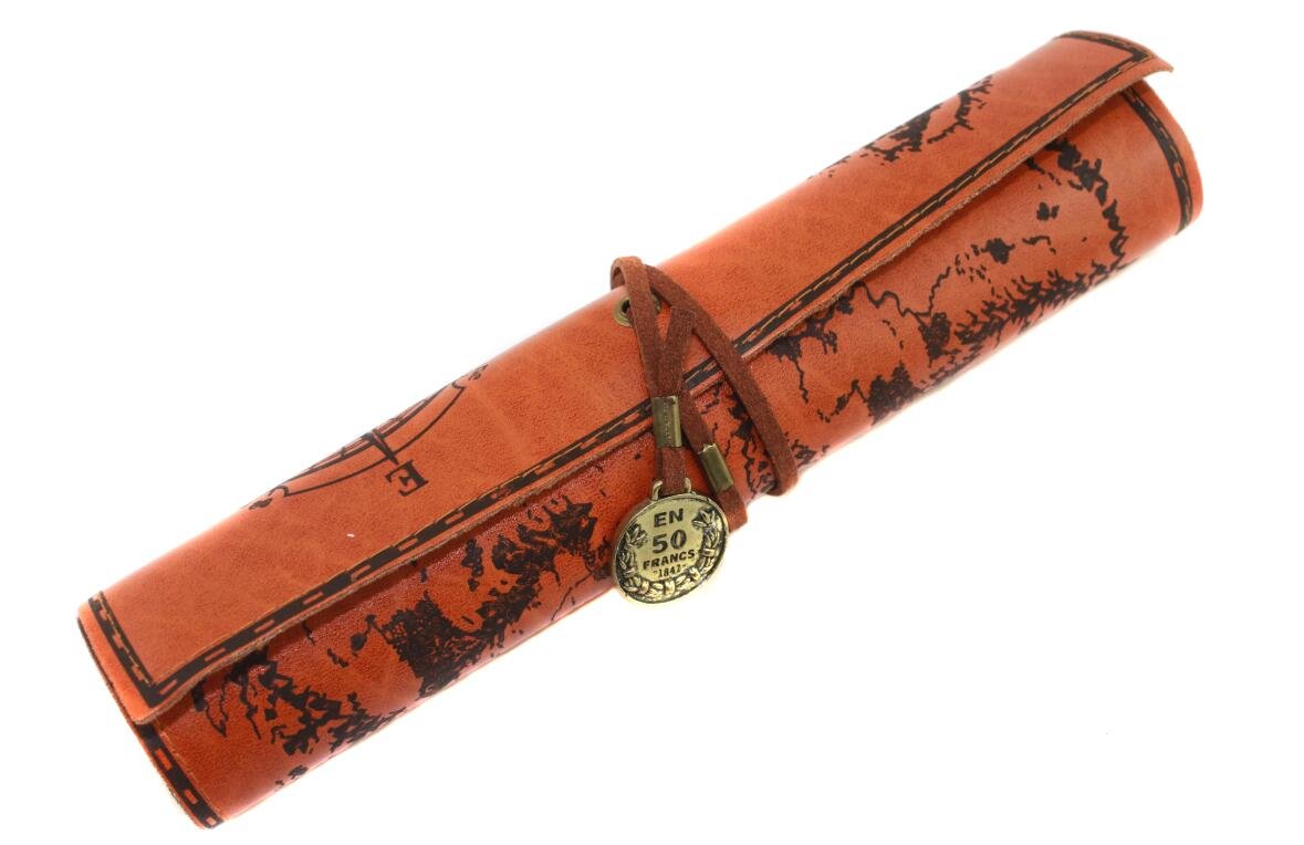 Amazon | naissant ペンケース ロール 型 紐 ペンケース 収納 ケース