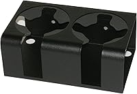 Tuffy Security Products Universal Dual Drink Holder - Oversized 3.5" for Tumblers, Heavy-Duty Steel, Anti-Rattle for Trucks & UTVs