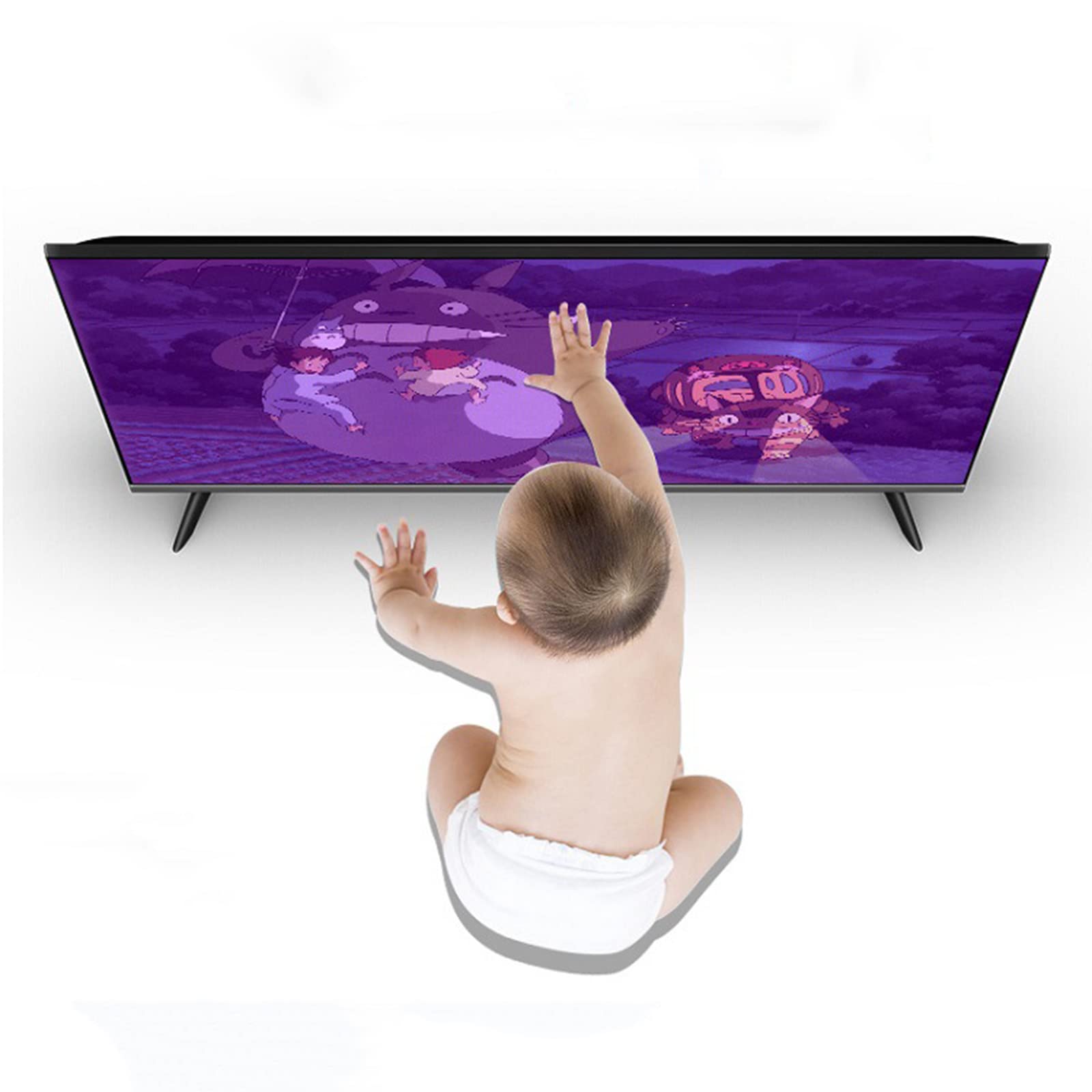 Matowy antyodblaskowy ochraniacz ekranu telewizora, filtr przeciwodblaskowy przeciwodblaskowy filtr przeciwodblaskowy filtr do oczu, łatwy w instalacji bez pęcherzyków powietrza, 65" (1440 * 809)