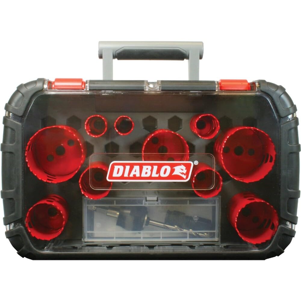 Diablo Bi-Metal Hole Saw Set - Deep Cuts & Fast Changes -2
