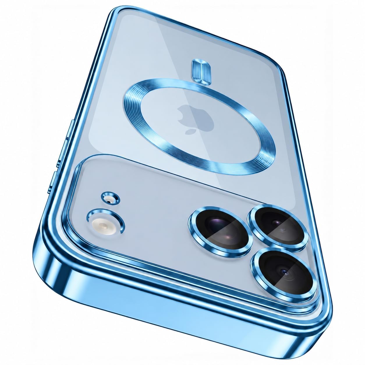 VONZEE Electroplating Transparent Clear Logo Back Cover TPU Compatible with iPhone 17 Pro Max / 18 Pro Max, Compatible with Magsafe, Full Body & Individual Camera Protection |Desert — Amazon image 21