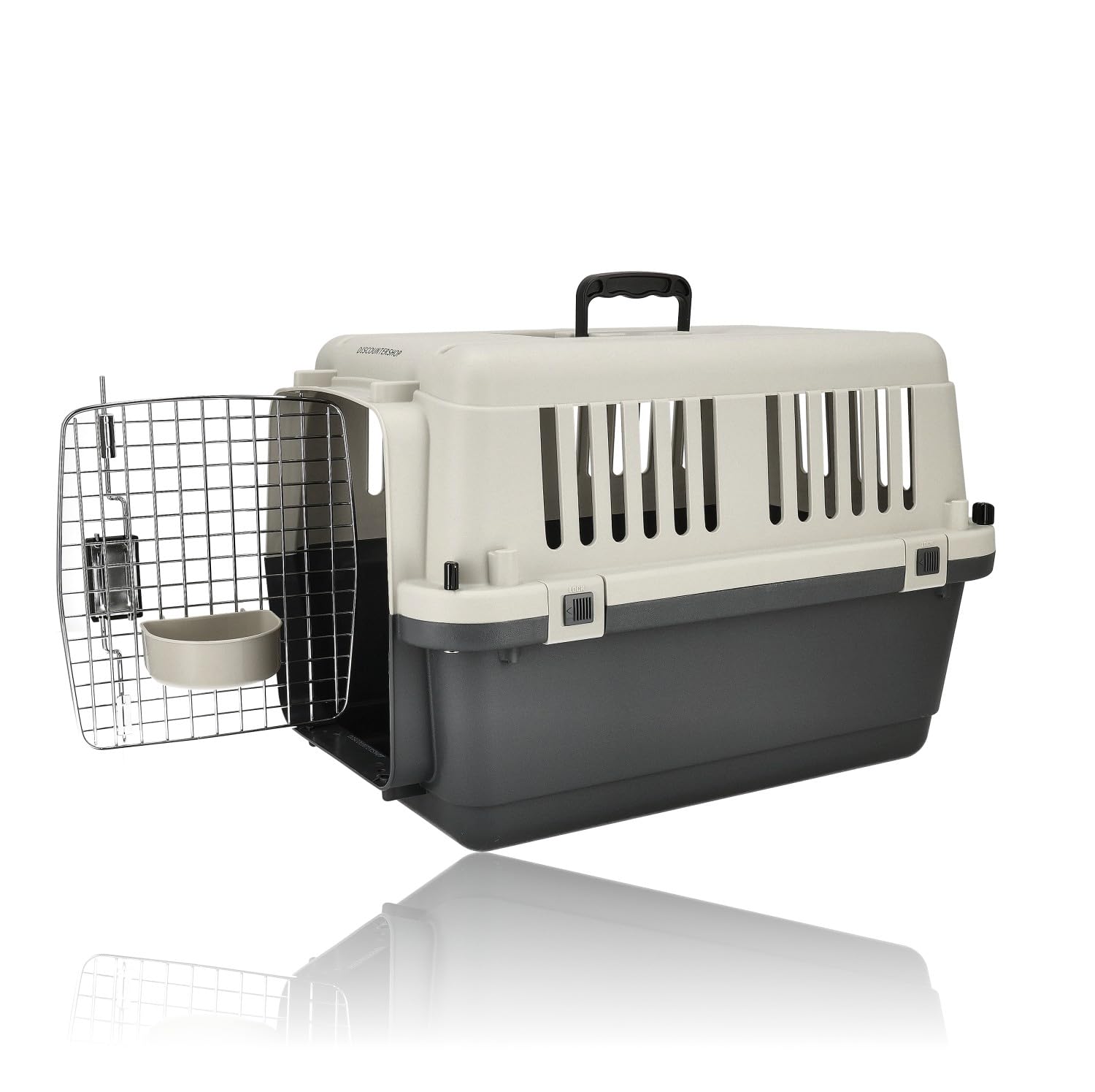 Panier de Voyage pour Chat Grand 61x41x40cm - Panier de Voyage Chat Jusqu'à 15 kg - Boîte de Transport Chat & Chien - Cage pour Chat avec Vis - Convient IATA