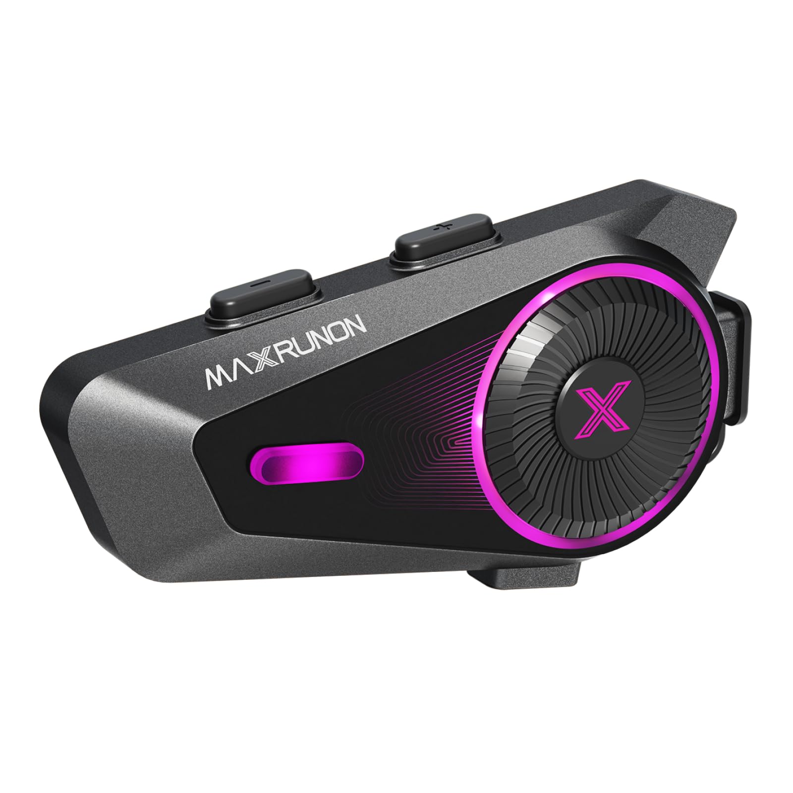Intercomunicador Casco Moto, Control por Voz en Español, 4 Motociclistas Intercom, Bluetooth 5.4, FM, Cancelación de Ruido, Emparejamiento Universal, IPX7 - D10 Individual