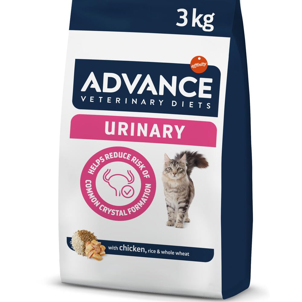 Advance Veterinary Diets Feline Urinary | Dry Food for Adult Cats | Disolves struvite stones | 3kg