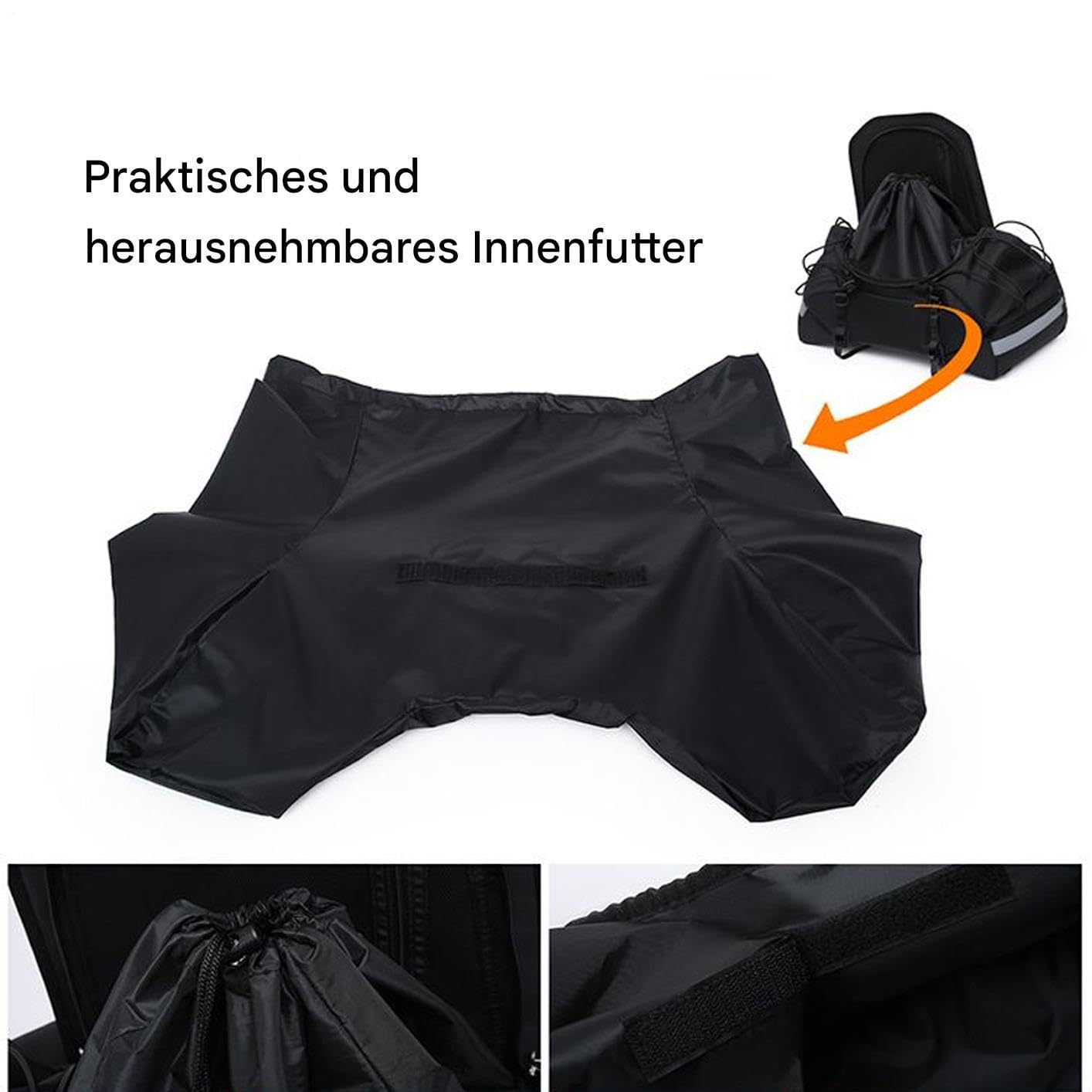 Sacoche de Moto Imperméable Sacoche de Selle Arrière pour Motos Imperméable | Bagage Coffre Moto Ajustable Réfléchissant Pour Nuit Trajets Navette Tourisme Road Trip