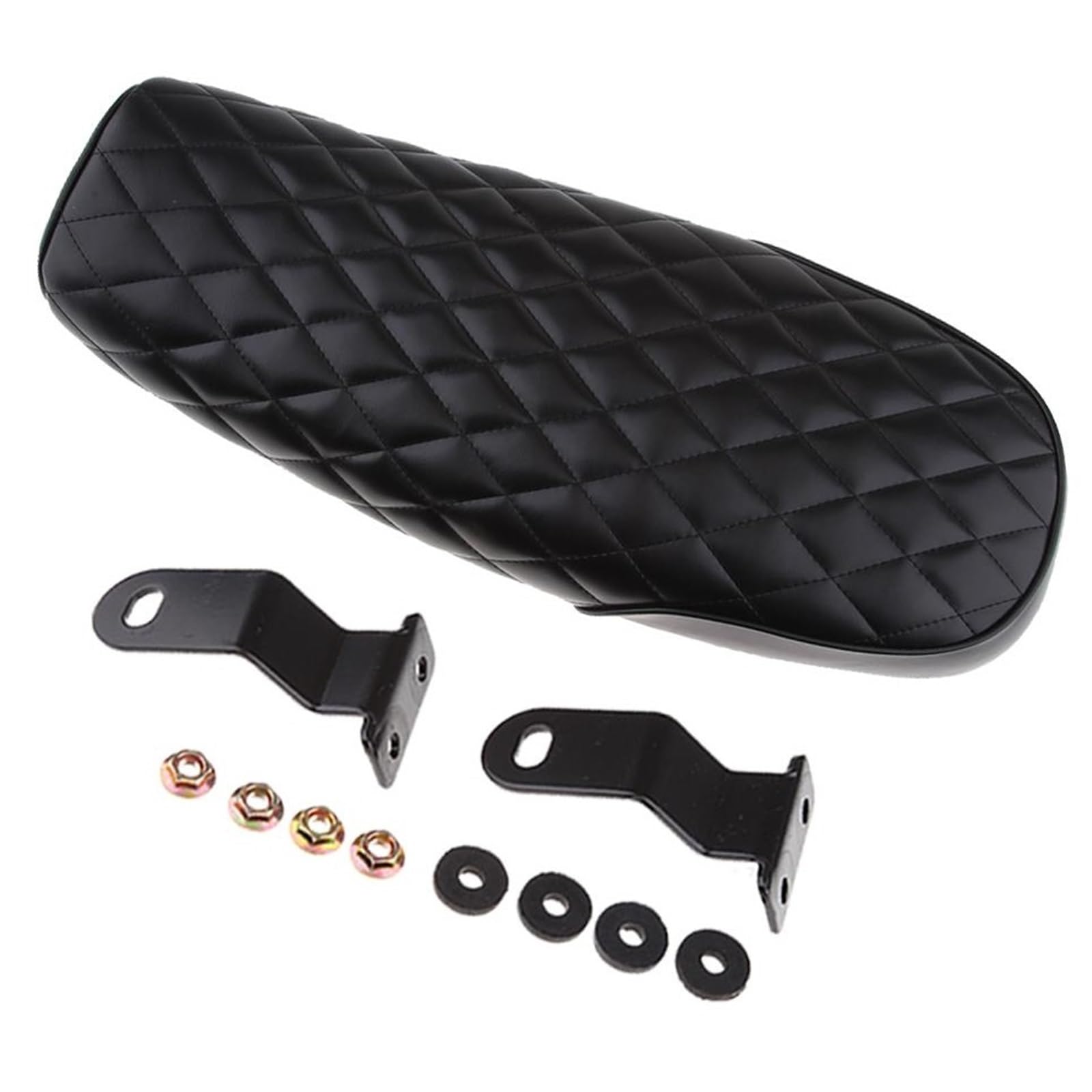 Selle de moto plate pour café racer confort durable et accessoires d'assemblage complets - 7